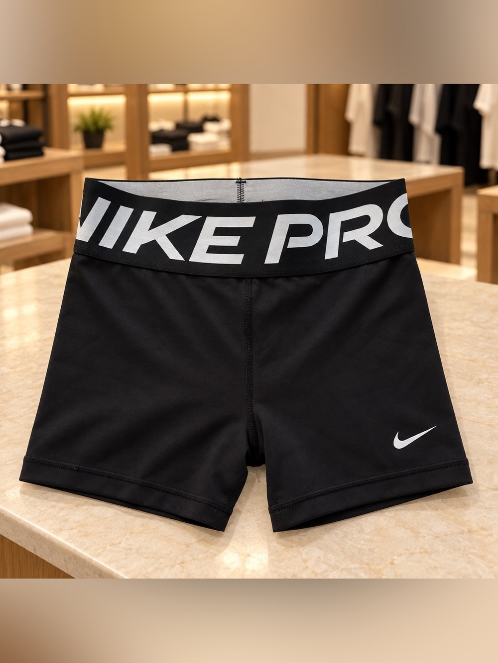 Nike Pro Dri-FIT Athletic Shorts Black Medium